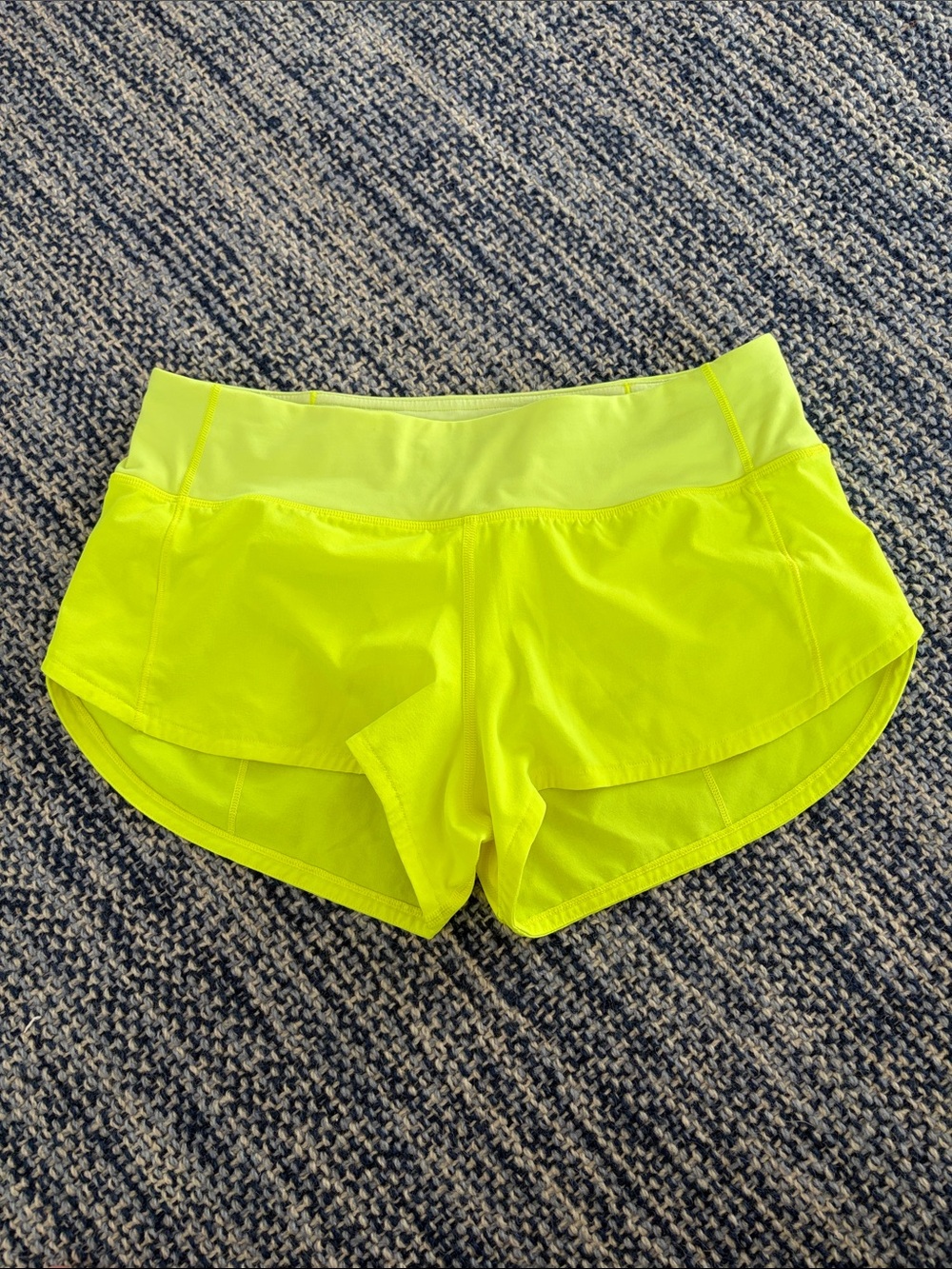 lululemon athletica Neon Yellow Athletic Shorts